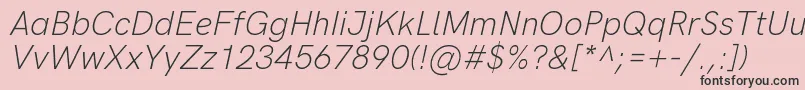 fuente HkgroteskLightlegacyitalic – Fuentes Negras Sobre Fondo Rosa