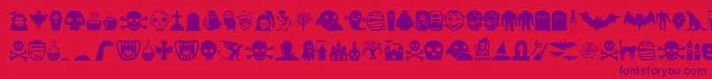 フォントMonstermash – 赤い背景に紫のフォント