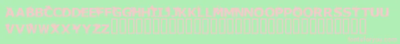 Thedeadarecoming Font – Pink Fonts on Green Background