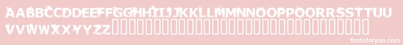 Thedeadarecoming Font – White Fonts on Pink Background