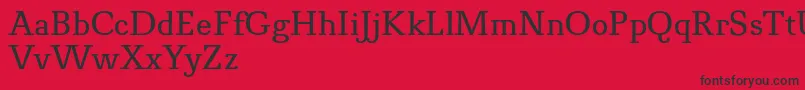 フォントNovelloProNormal – 赤い背景に黒い文字