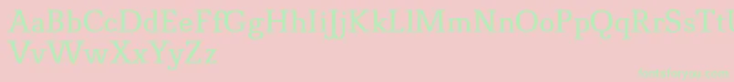 NovelloProNormal Font – Green Fonts on Pink Background