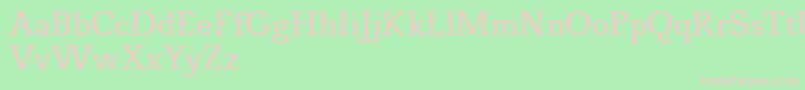 NovelloProNormal Font – Pink Fonts on Green Background