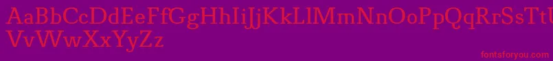 NovelloProNormal Font – Red Fonts on Purple Background