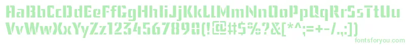 UssrStencilWebfont Font – Green Fonts