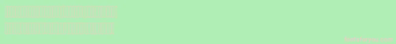 フォントAhmedOutlineLatinFigures – 緑の背景にピンクのフォント