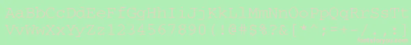 CourdlRegular Font – Pink Fonts on Green Background