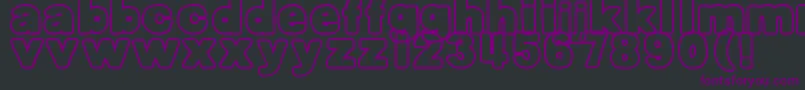 Lisätietoja DjbBellyButtonOuttie-fontista DjbBellyButtonOuttie-fontti – violetit fontit mustalla taustalla