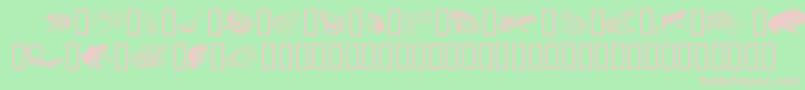 Amphp Font – Pink Fonts on Green Background