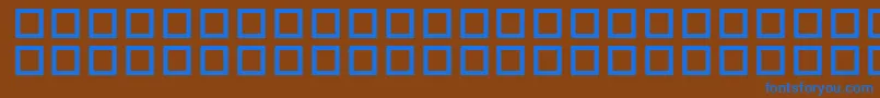 WhyOhWhy Font – Blue Fonts on Brown Background