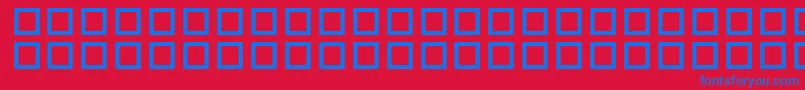 WhyOhWhy Font – Blue Fonts on Red Background