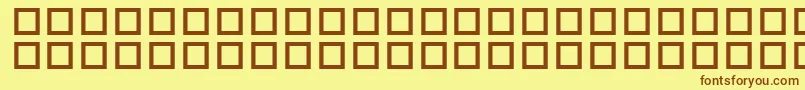 WhyOhWhy Font – Brown Fonts on Yellow Background