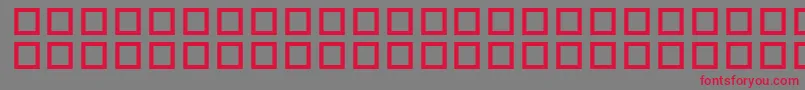 フォントWhyOhWhy – 赤い文字の灰色の背景