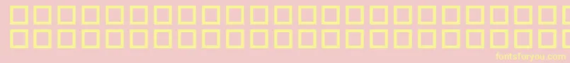 WhyOhWhy Font – Yellow Fonts on Pink Background