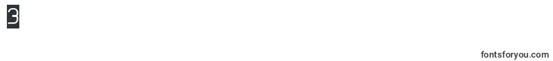 ElectroStaticRainInverse Font – Fonts for Digit 3
