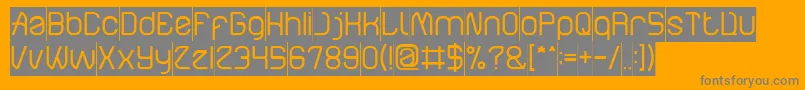 ElectroStaticRainInverse Font – Gray Fonts on Orange Background