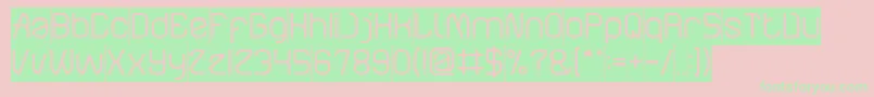 ElectroStaticRainInverse Font – Green Fonts on Pink Background