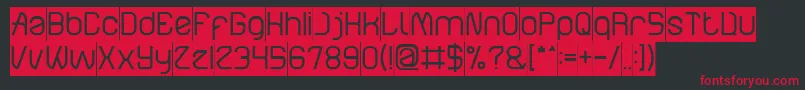 ElectroStaticRainInverse Font – Red Fonts on Black Background