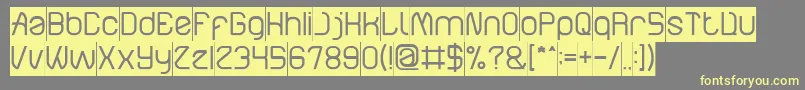 ElectroStaticRainInverse Font – Yellow Fonts on Gray Background