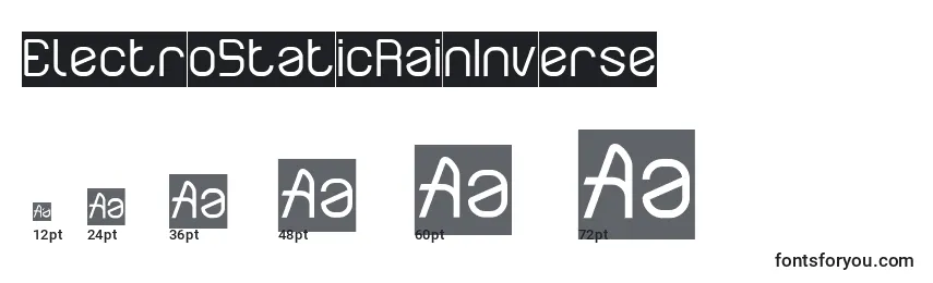 ElectroStaticRainInverse Font Sizes