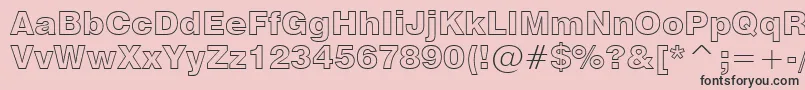 Swz721ko Font – Black Fonts on Pink Background