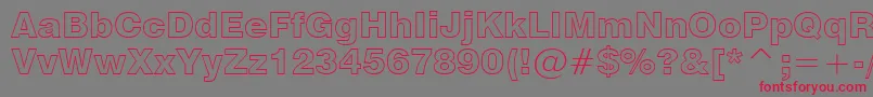 Swz721ko Font – Red Fonts on Gray Background