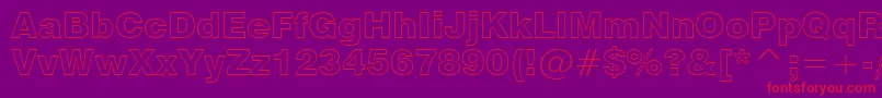 Swz721ko Font – Red Fonts on Purple Background