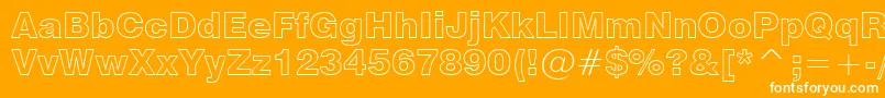 Swz721ko Font – White Fonts on Orange Background