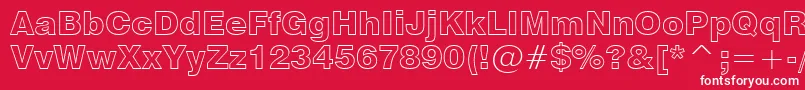 Swz721ko Font – White Fonts on Red Background