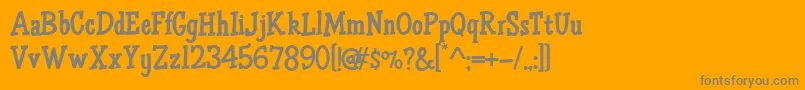 HffAirApparent Font – Gray Fonts on Orange Background