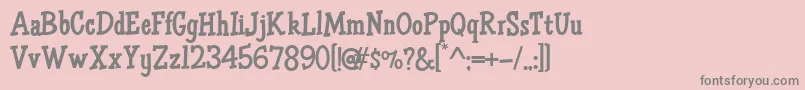 HffAirApparent Font – Gray Fonts on Pink Background