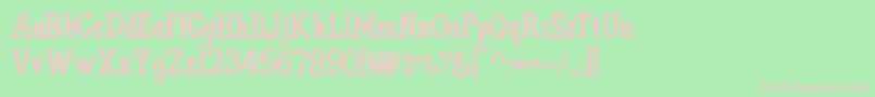 HffAirApparent Font – Pink Fonts on Green Background