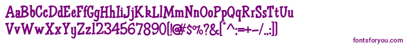 HffAirApparent Font – Purple Fonts on White Background
