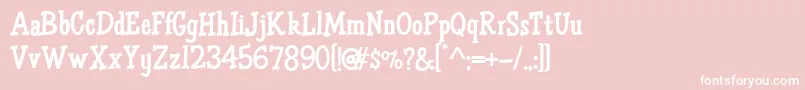 HffAirApparent Font – White Fonts on Pink Background
