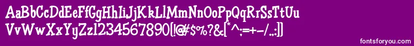 HffAirApparent Font – White Fonts on Purple Background