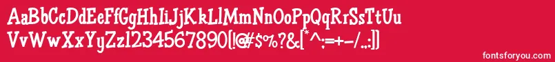 fuente HffAirApparent – Fuentes Blancas Sobre Fondo Rojo