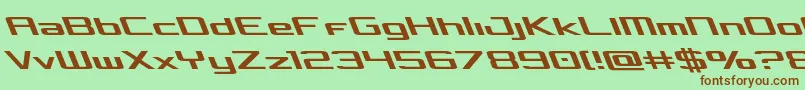 Concielianleft-fontti – ruskeat fontit vihreällä taustalla