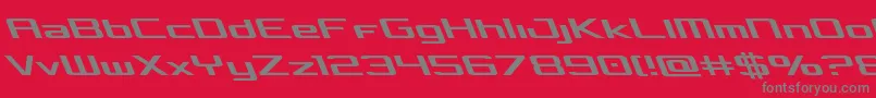 Concielianleft-Schriftart – Graue Schriften auf rotem Hintergrund
