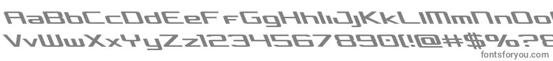Concielianleft-fontti – harmaat kirjasimet valkoisella taustalla