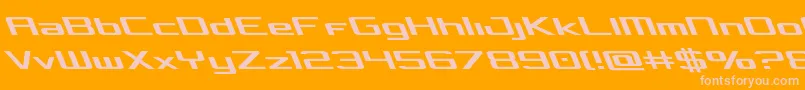 Concielianleft-fontti – vaaleanpunaiset fontit oranssilla taustalla