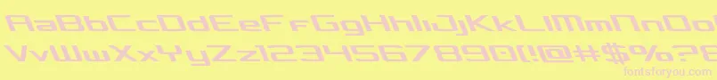 Concielianleft Font – Pink Fonts on Yellow Background