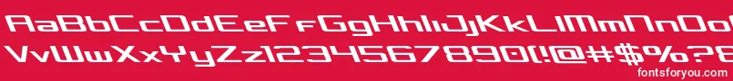 Concielianleft Font – White Fonts on Red Background