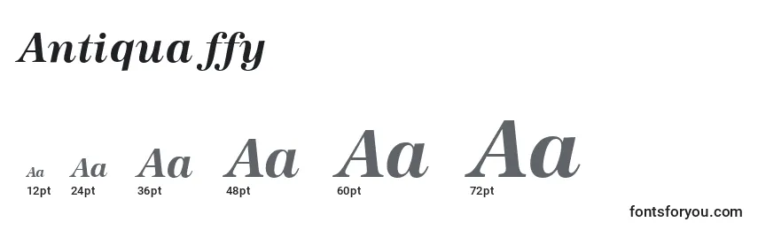 Antiqua ffy Font Sizes