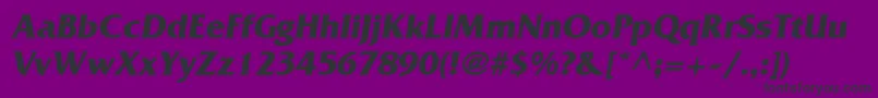 AgfriquerBoldoblique Font – Black Fonts on Purple Background