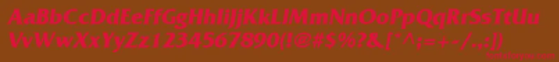 AgfriquerBoldoblique Font – Red Fonts on Brown Background