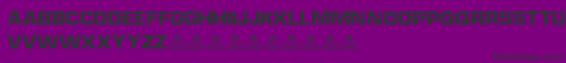 Шрифт DieselpowerPersonalUse – чёрные шрифты на фиолетовом фоне