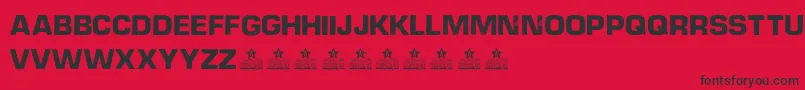 DieselpowerPersonalUse Font – Black Fonts on Red Background