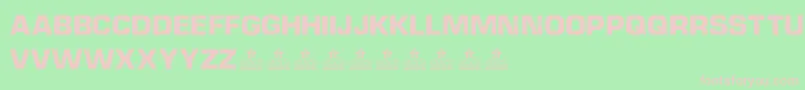 Шрифт DieselpowerPersonalUse – розовые шрифты на зелёном фоне