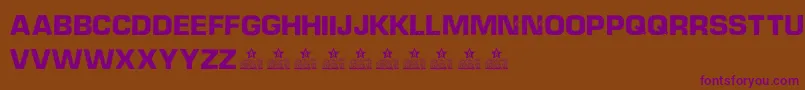 DieselpowerPersonalUse Font – Purple Fonts on Brown Background