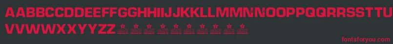 DieselpowerPersonalUse Font – Red Fonts on Black Background
